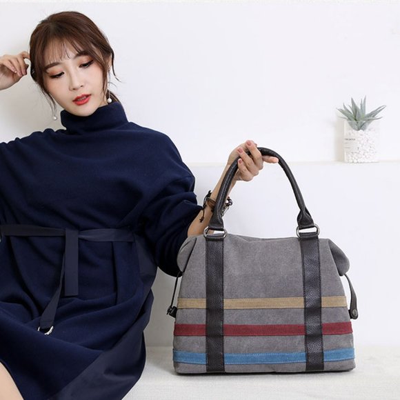 Casual Canvas Women Luxury Designer Hand Bags - Picture 16 of 16